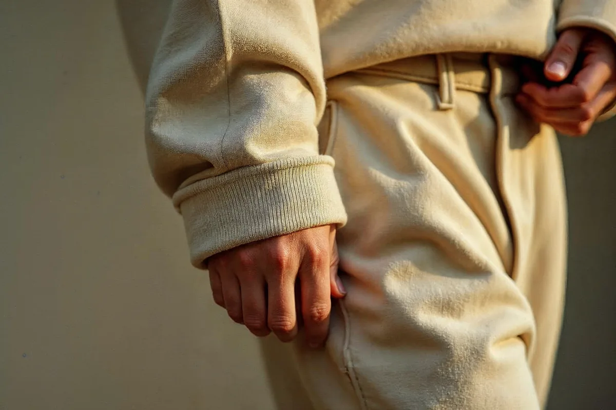 Garment-washed cotton texture