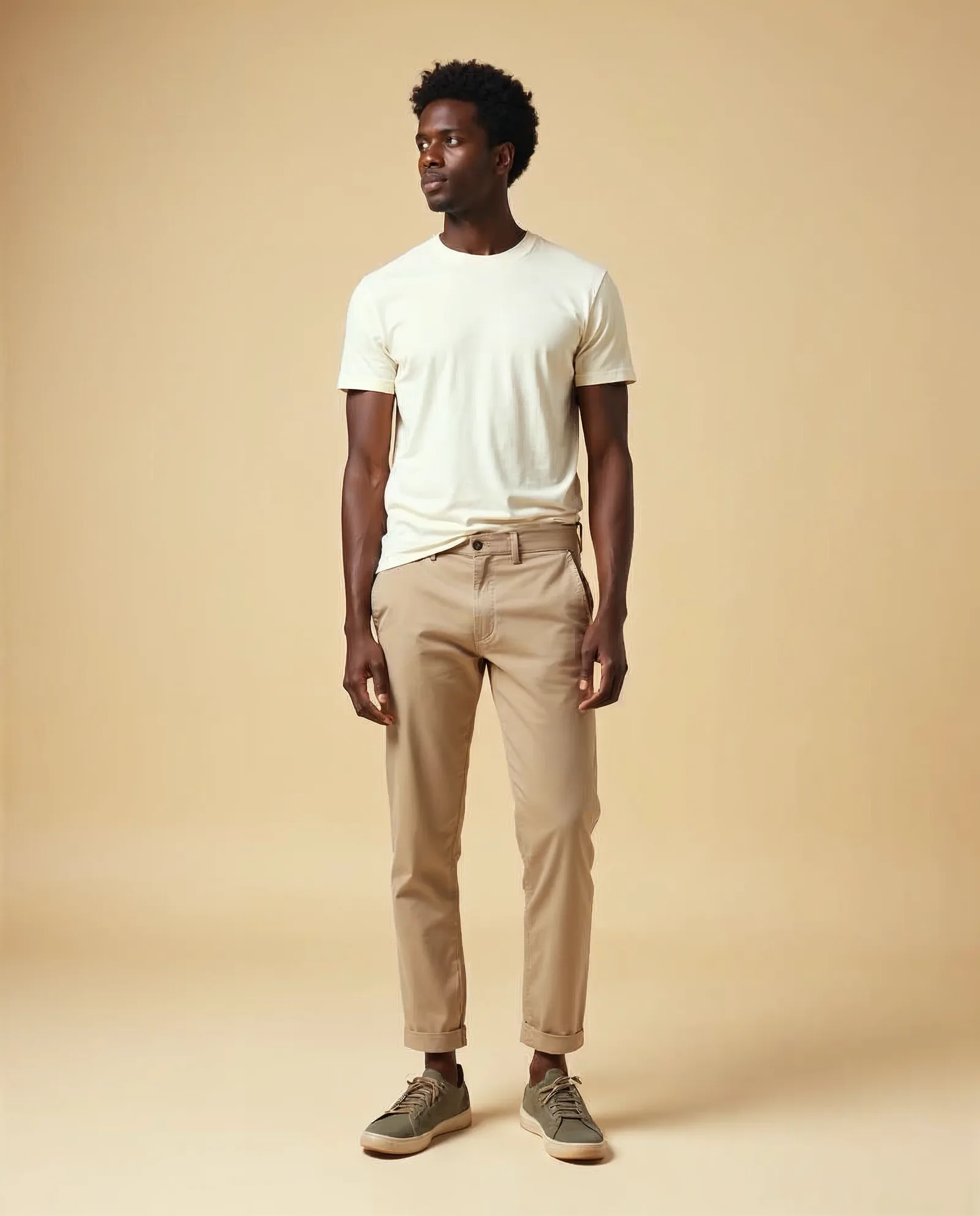 Chino Straight Leg - Stone